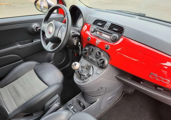 Fiat 500 cena 19500 przebieg: 174000, rok produkcji 2011 z Brzostek małe 326